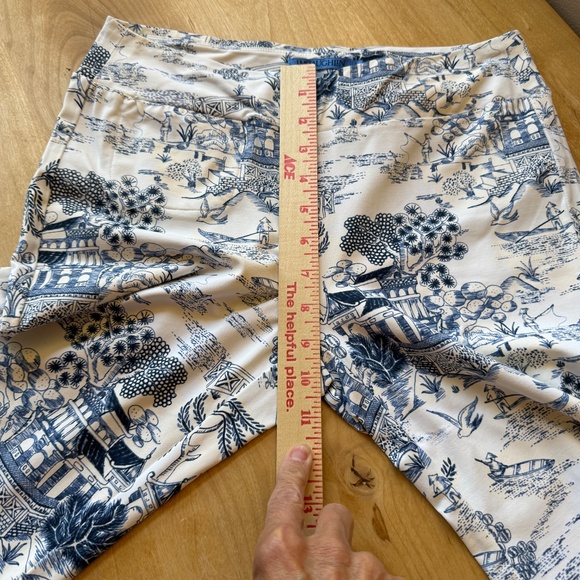 J MCLAUGHLIN PANTS CATALINA CLOTH PULL ON STRAIGHT LEG ZIP POCKET ASIAN PRINT S - Picture 8 of 12